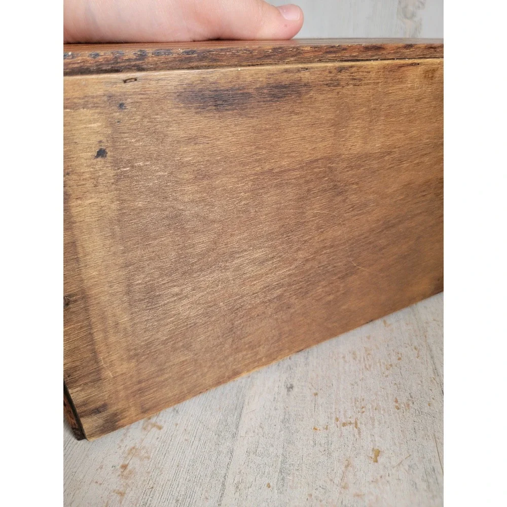 Wooden tissue box holder unique home vintage decor dispenser rectangle figure